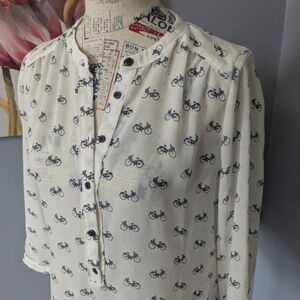 Banana Republic Bicycle Print Top